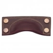 Turnstyle Designs<br />A1183 - Bow Leather, Cabinet Cup Handle, Brass Framed