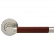 Turnstyle Designs<br />R1018 - Recess Leather, Door Lever, Barrel Stitch In