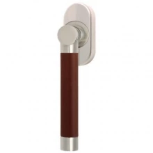 Turnstyle Designs - R1101/R2554 - Recess Leather, Tilt and Turn Window Handle, Barrel Stitch In