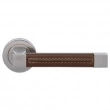 Turnstyle Designs<br />R1468 - Recess Leather, Door Lever, Square Stitch Out