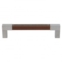 Turnstyle Designs - R1755 - Recess Leather, Cabinet Handle, Square Stitch Out