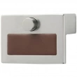 Turnstyle Designs<br />R1989 - Recess Leather, Push Button Cabinet Handle, Ledge