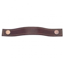 Turnstyle Designs - U1185 - Strap Leather, Cabinet Handle, Large Button Stitched