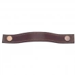 Turnstyle Designs<br />U1185 - Strap Leather, Cabinet Handle, Large Button Stitched