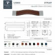 Turnstyle Designs U1684 Turnstyle Designs Strap Leather Cabinet Pull Handle Square Stitched At Door Hardware Usa Com