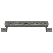 Turnstyle Designs<br />HK3322 - Bracket Solid Hammered, Cabinet Pull, Barrel