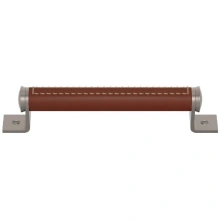 Turnstyle Designs<br />KL2367 - Bracket Recess Leather, Door Pull, Barrel Stitch Out