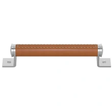 Turnstyle Designs<br />KL5787 - Bracket Recess Leather, Cabinet Pull, Barrel Stitch Out