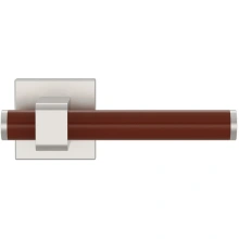 Turnstyle Designs<br />PL2244 - Plinth Recess Leather, Door Lever, Barrel Stitch In