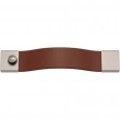Turnstyle Designs<br />UP1440 - Strap Leather, Push Button Cabinet Handle, Square Plain