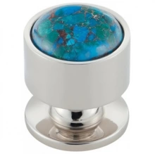 Vesta - V7565 - FireSky Mohave Calcite Blue Knob 1-1/8" Vesta - V7565 - FireSky Mohave Calcite Blue Knob 1-1/8"