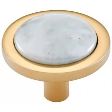 Vesta - V7583 - FireSky Carrara White Knob 1-9/16"