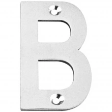 INOX Unison Hardware<br />LTIXF3B - 3" Stainless Steel Letter B with Exposed Bolt Fixing