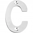 INOX Unison Hardware<br />LTIXF4C - 4" Stainless Steel Letter C with Exposed Bolt Fixing