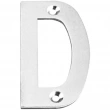 INOX Unison Hardware<br />LTIXF4D - 4" Stainless Steel Letter D with Exposed Bolt Fixing