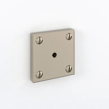 Water Street Brass  - 4415_S-PN - 1-3/4" Manor Surface Mount Back Plate Polished Nickel Quick Ship