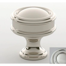 Water Street Brass - 8531-PC - 1-1/4" Port Royal Knob Polished Chrome Quick Ship Water Street Brass - 8531-PC - 1-1/4" Port Royal Knob Polished Chrome Quick Ship