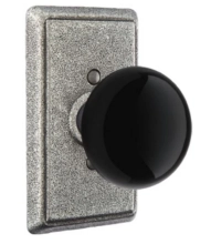 Emtek - Wrought Steel Madison Black Knob (MB) - Select a Rose
