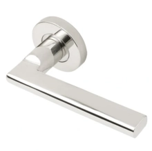 INOX Unison Hardware - XGT243 MC70 - Mortise Sunrise Lever with XGT Round Rose
