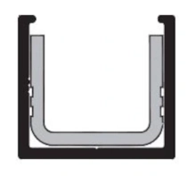 Cavilock<br />ZK00386 - Cavity Sliders Aluminum bronze anodized floor channel with PVC insert 6 foot